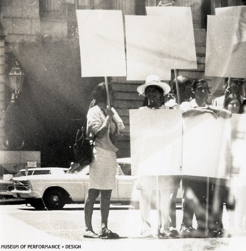 Anna Halprin with others in "Market Street Dance", 1967