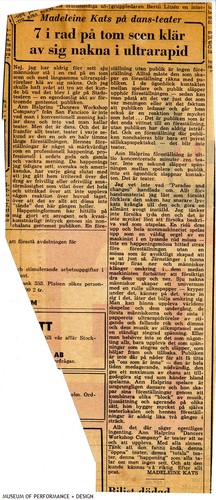 "7 i rad pa tom scen klar av sig nakna i ultrarapid," 1965