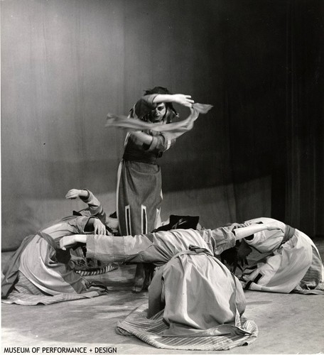 Anna Halprin with performers in a Halprin-Lathrop performance