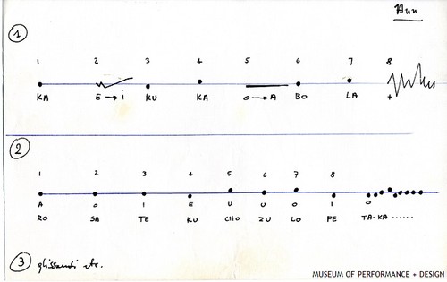 Score for "Esposizione," 1963