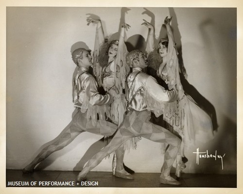 The Mascagno Four in Venetian costumes