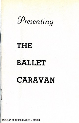 Program from the premiere season of Ballet Caravan in 1936