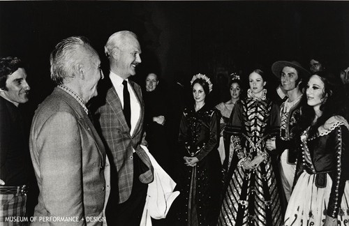 Michael Smuin, George Balanchine, Lew Christensen and some San Francisco Ballet dancers