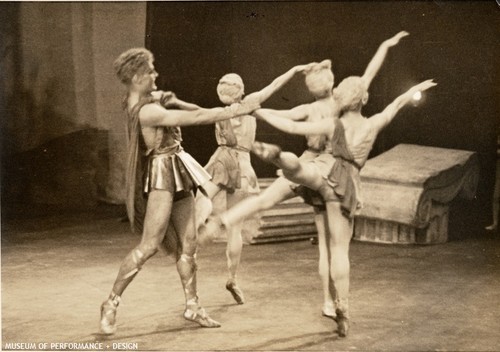 Lew Christensen and three female dancers in American Ballet's "Apollo"