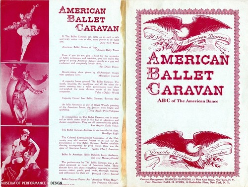 General information brochure for American Ballet Caravan, Summer 1939