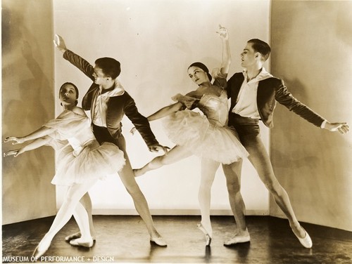 Lew Christensen, Harold Christensen, Annabelle Lyon, and Ruby Asquith in L. Christensen's "Encounter"