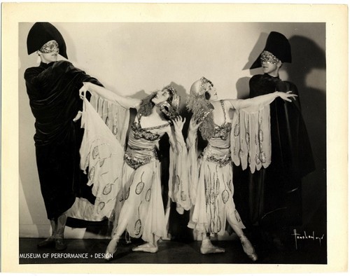 Lew Christensen, Willam Christensen, Wiora Stoney, and Mignon Lee as the Mascagno Four