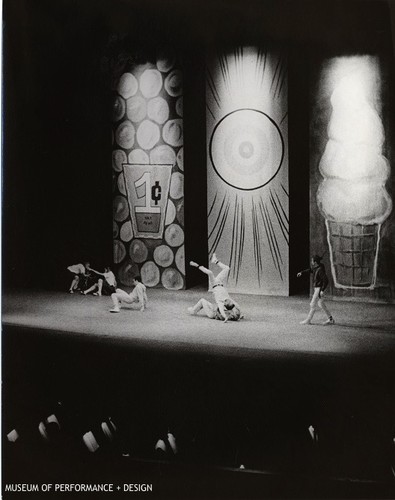 Salicia Smith, Barbara Begany, Alan Bergman, David Coll, Jon Engstrom, and John McFall in movement "I: Incipiency" of Christensen's "Life: A Do It Yourself Disaster"