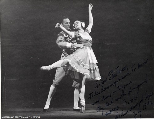 Lew Christensen and Nina Veichinina in a performance