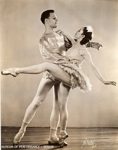 Lew Christensen and Janet Reed in W. Christensen's "Swan Lake"