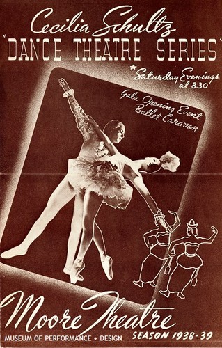 Brochure for the Cecelia Schultz "Dance Theatre Series" 1938-1939 Season