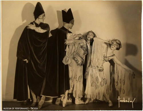 Lew Christensen, Willam Christensen, Wiora Stoney, and Mignon Lee as the Mascagno Four