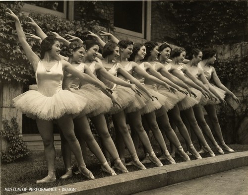 Ruby Asquith and ten other female dancers