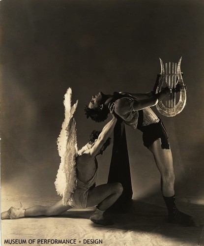 Lew Christensen and William Dollar in Balachine's staging of "Orpheus and Eurydice"