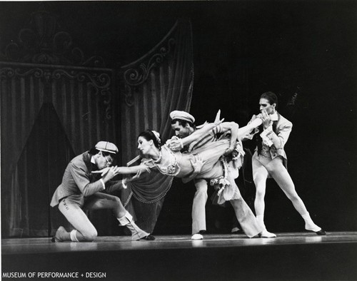 Michael Graham [?], Paula Tracy, Jerome Weiss and Michael Thomas in Christensen's "Con Amore"