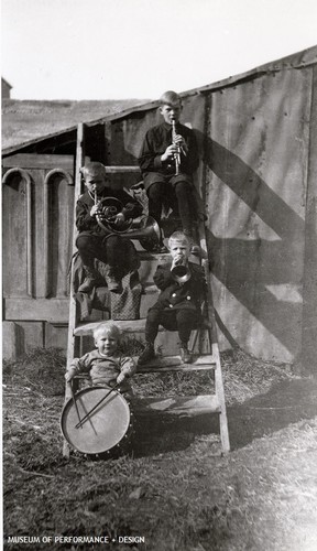 Childhood portrait of Guy Christensen, Willam Christensen, Harold Christensen, and Lew Christensen