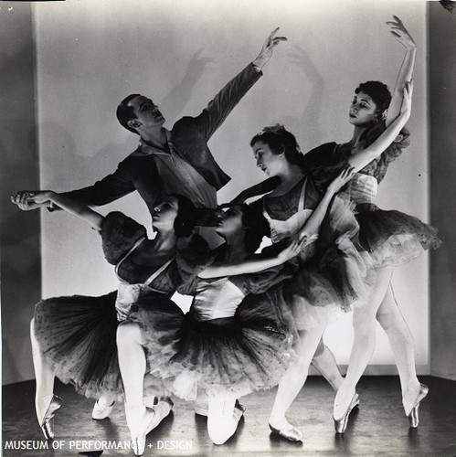 Gisella Caccialanza, Charles Laskey, Ruthanna Boris, and two female dancers in Dollar's "Air and Variations"