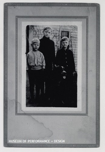 Childhood portrait of Willam Christensen, Lew Christensen, and Harold Christensen