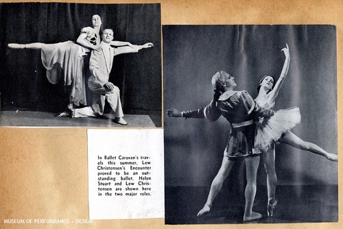 Clipping of Ruby Asquith, Harold Christensen, Lew Christensen and Helen Stuart