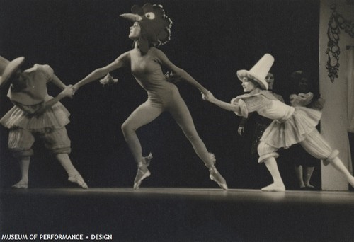 Sally Bailey [?], Nancy Demmler[?], and Patricia Tribble[?] in Lew Christensen's "Le Gourmand"