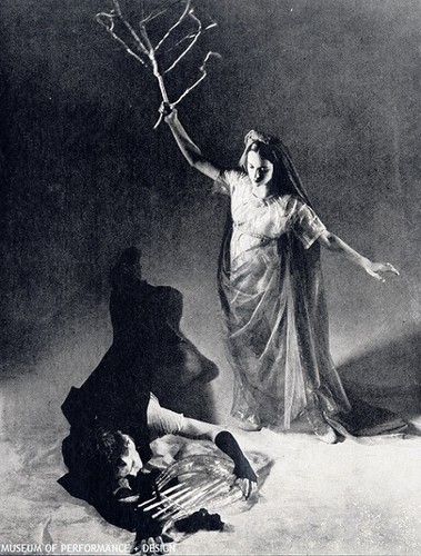 Lew Christensen and Annabelle Lyon in the Metropolitan Opera's "Orpheus and Eurydice"