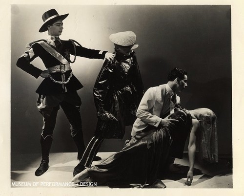 Gisella Caccialanza with three male dancers in Christensen's "Filling Station"