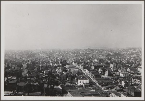 Looking west from City Hall tower