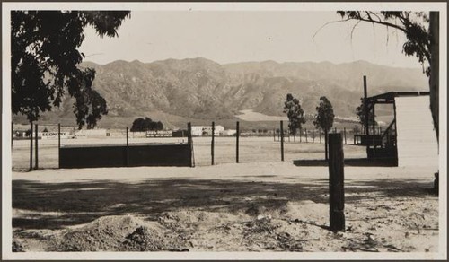 From San Fernando Road, San Fernando Valley west of Burbank; alluvial cones with vineyards