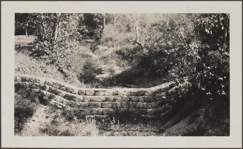 Stone wall (Haines Canyon?)