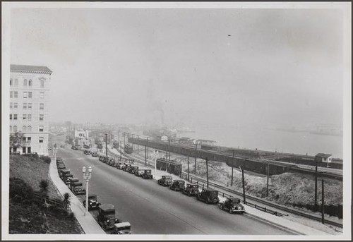 Looking north from San Pedro Chamber of Commerce building