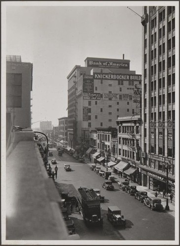 Looking south on Olive Street from 6th Street