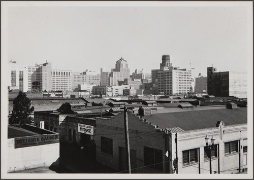 Looking northeast from corner of 11th Street on third floor of Western Auto Supply Co