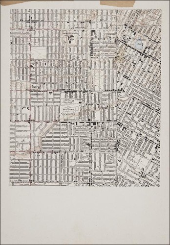 Section of the Hollywood and Los Angeles quadrangles, 6-minute series