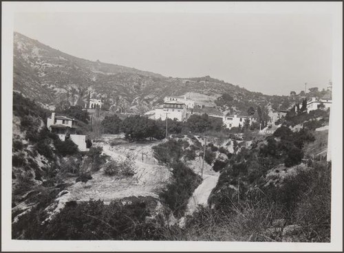 From North Catalina Avenue looking north toward end of Canyon