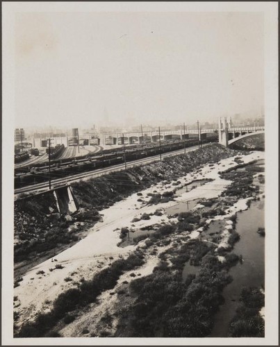 View from 6th Street Bridge toward city hall