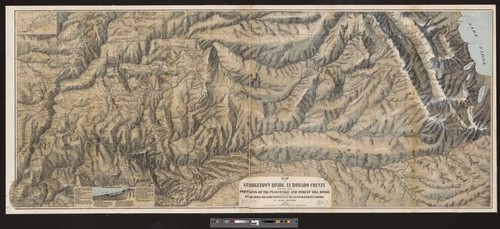 Map of Georgetown Divide, El Dorado County: showing also portions of the Placerville and Forest Hill Divide with the ditches, mines ... of the California Water Company