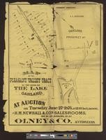 Map of the Pleasant Valley Tract at the head of the lake, Oakland