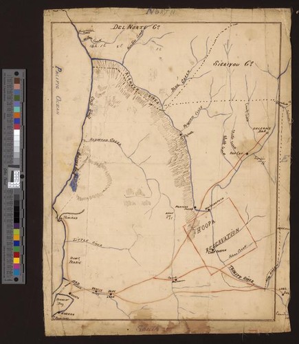 Map of northern Humboldt County, California