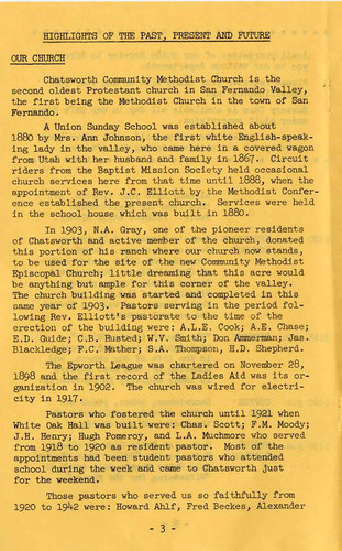 Chatsworth Methodist Church Pioneer Jubilee, 1958 (page 4)