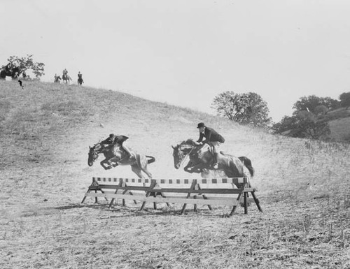 West Valley Hunt Club in annual Fox Hunt, 1950