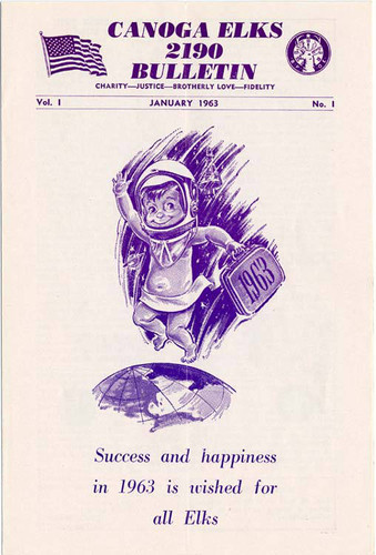 Canoga Elks 2190 Bulletin, January 1963