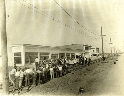 Laying Rails for the Pacific Electric, 1914