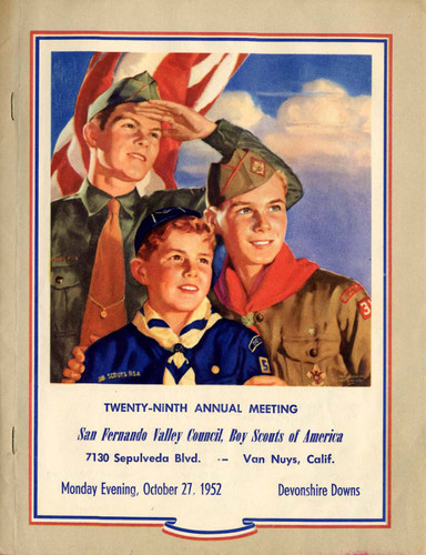 Program for the 29th Annual Meeting of the San Fernando Valley Council, Boy Scouts of America (1952)