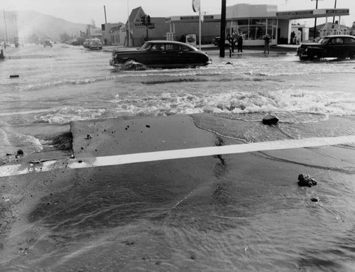 Los Angeles River Flood in Burbank, 1938