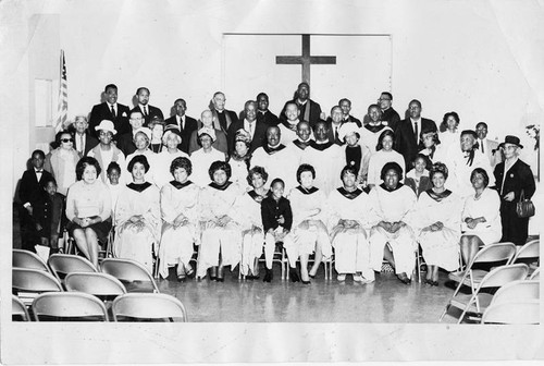 Parks Chapel African Methodist Episcopal Church choir, 1956