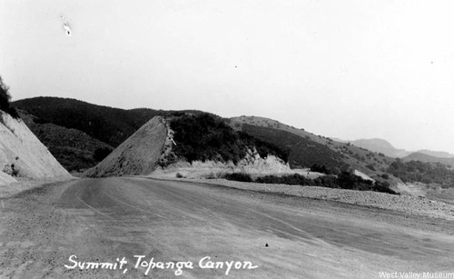 Summit in Topanga Canyon, circa 1930