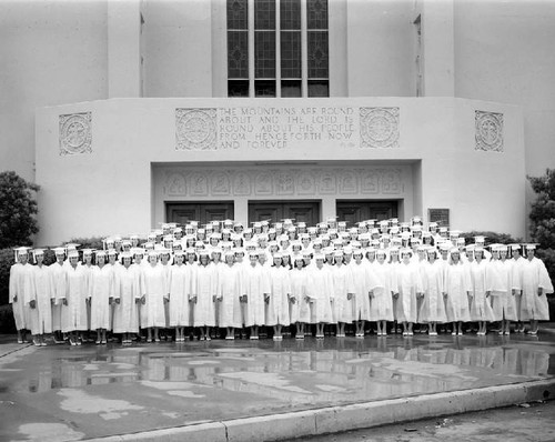 Providence High School graduating class, Burbank, 1965