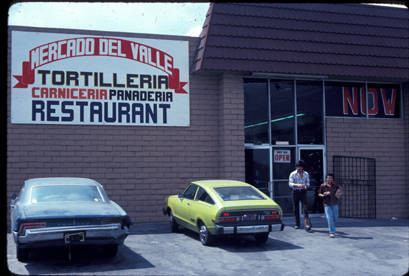 Mercado del Valle market and restaurant, Pacoima, circa 1978-1981