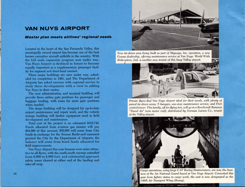 Department of Airports Annual Report, 1960--Van Nuys Airport