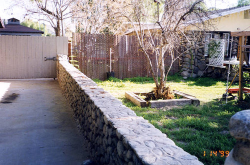 Wall between 11214 and 11218 Sheldon, Stonehurst tract, Sun Valley